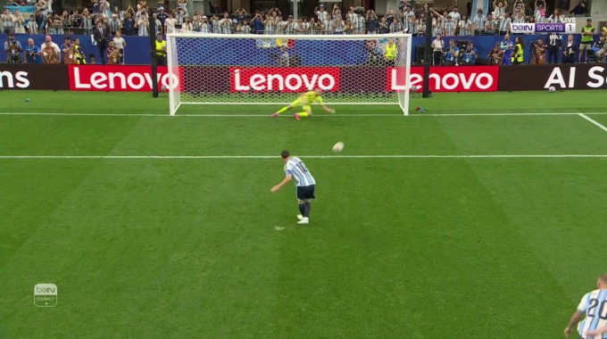 Penalti fallado Lionel Messi Para el equipo Argentina Contra Austria en el minuto 9