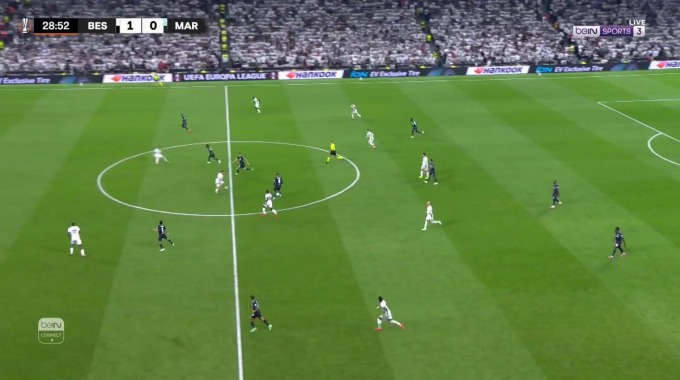 But Keyliane Abdallah Pour l’équipe Marseille Contre Beşiktaş à la minute 29