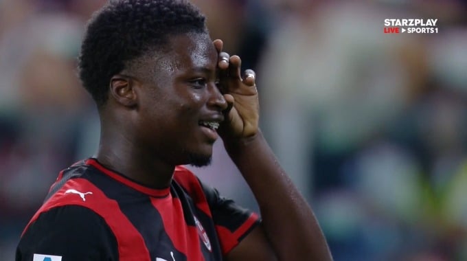 Goal Alphadjo Cissè For Team AC Milan Against Juventus minute 69