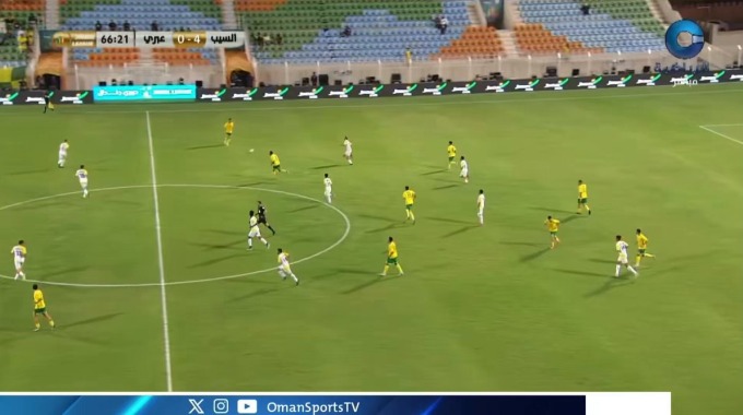 Gol Nasser Al-Rawahi Para el equipo Al-Seeb Contra Ibri en el minuto 67