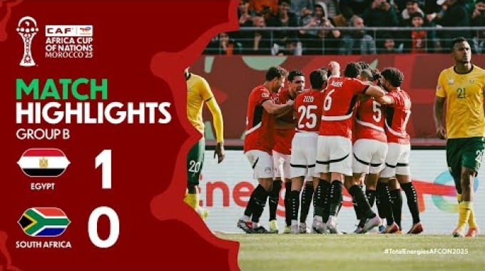 ملخص المباراة مصر - جنوب أفريقيا