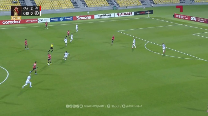 Carton rouge Ambrose Ochigbo Pour l’équipe Al-Khor Contre Al-Rayyan SC à la minute 53