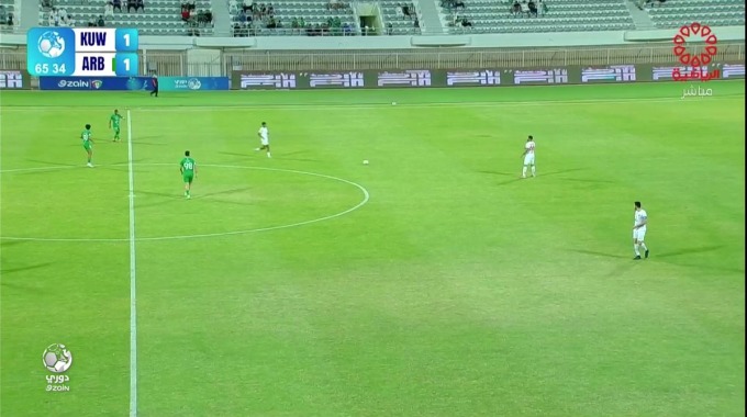 هدف عمرو احمد عبدالفتاح لفريق الكويت بمواجهة العربي بالدقيقة 66