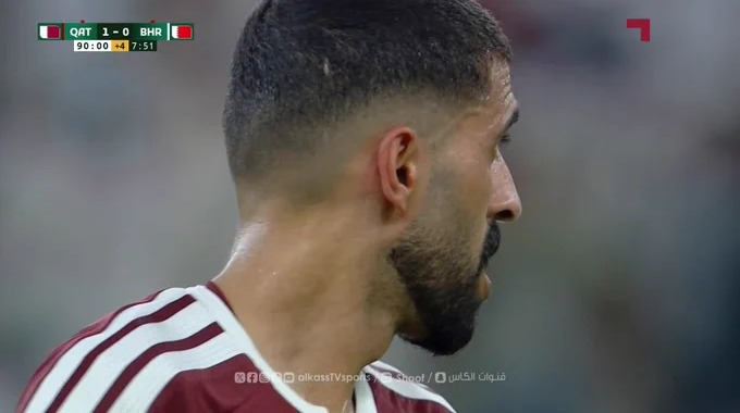 Penalty Hassan Al-Haydos Pour l’équipe le Qatar Contre Bahreïn à la minute 90