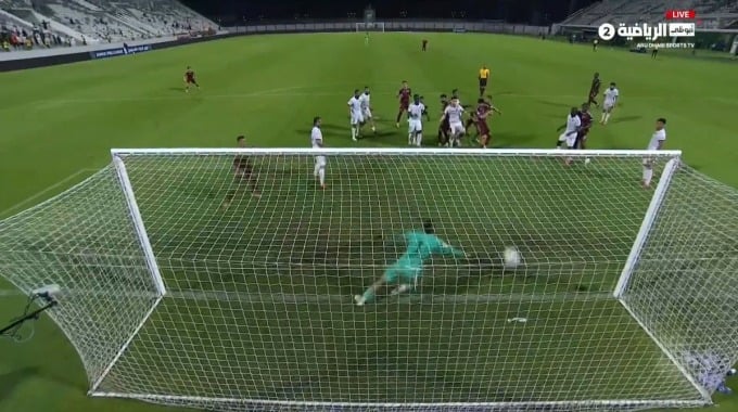 Goal Mohammad Ghorbani For Team Al-Wahda Against Khorfakkan minute 90