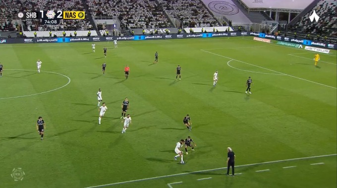 Gol Cristiano Ronaldo Para el equipo Al Nassr FC Contra Al Shabab en el minuto 75