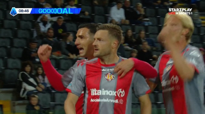 But Jamie Vardy Pour l’équipe Cremonese Contre Udinese à la minute 9