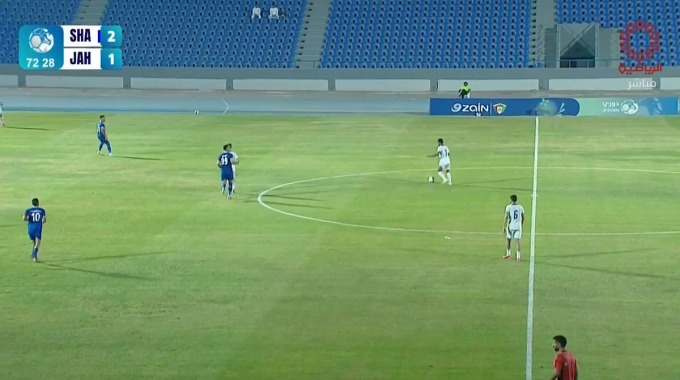 Goal Fahd Al-Salama For Team Al-Jahra Against Al-Shabab minute 73