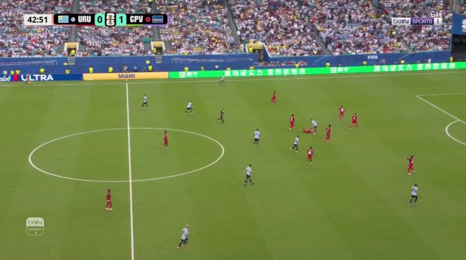 Miss Goal Rodrigo Bentancur For Team Uruguay Against Cape Verde minute 44