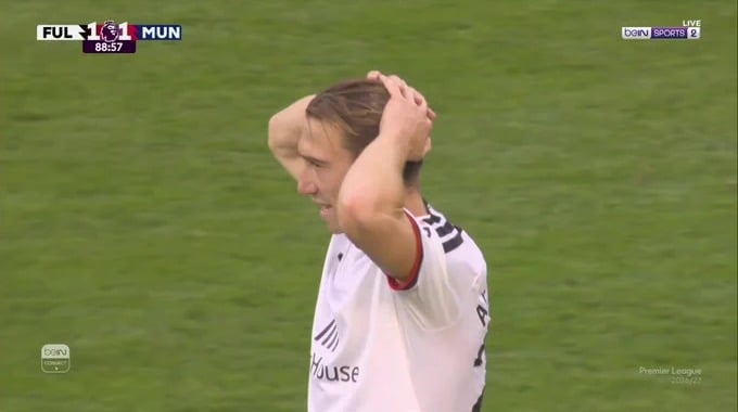 But Matheus Cunha Pour l’équipe Man United Contre Fulham à la minute 89