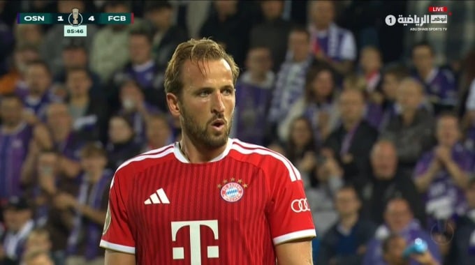 Penalti Harry Kane Para el equipo Bayern Münich Contra Osnabrueck en el minuto 86