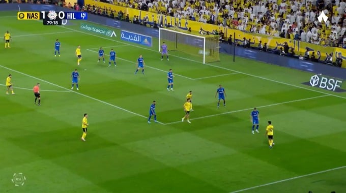 Yellow Card Ayman Yahya For Team Al Nassr FC Against Al Hilal minute 81