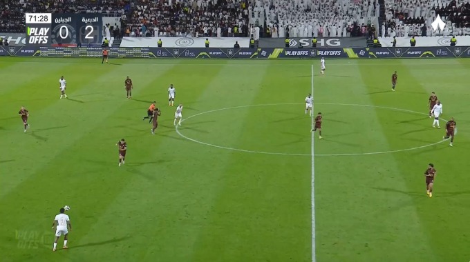 Yellow Card João Novais For Team Al Jabalain Against Al-Diraiyah minute 73