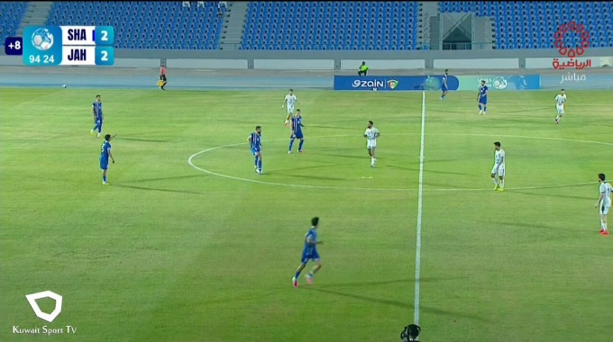 Goal Mateus Totô For Team Al-Shabab Against Al-Jahra minute 90