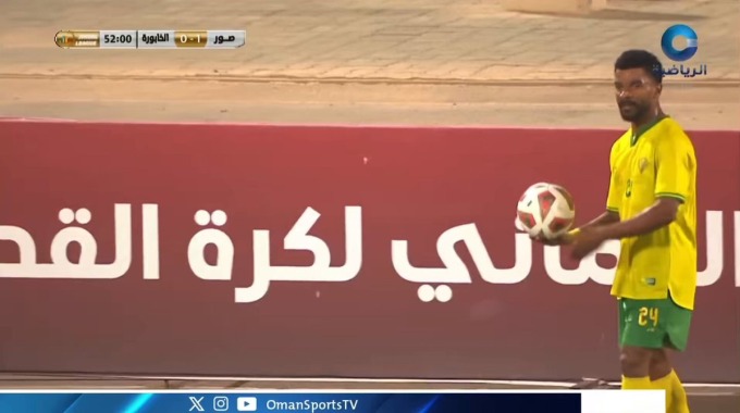 Goal Salem Al-Abdulsalam For Team Al-Khaburah Against Sur minute 53