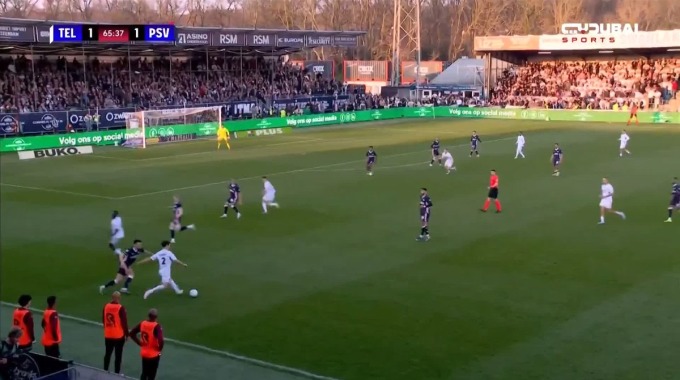 Goal Sem van Duijn For Team SC Telstar Against PSV Eindhoven minute 66