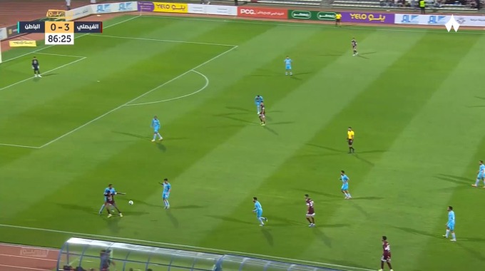 Goal Hassan Al-Solan For Team Al-Faisaly Against Al Batin minute 87