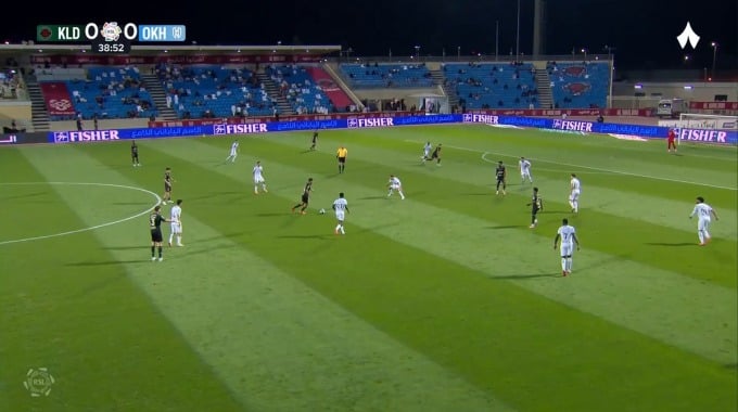Cancel Goal Guga For Team Al-Kholood Against Al-Okhdood minute 40