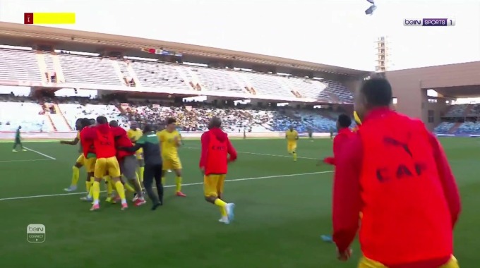 But Tawanda Maswanhise Pour l’équipe Zimbabwe Contre Afrique du Sud à la minute 19
