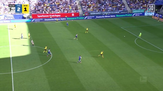 Goal Fábio Silva For Team Dortmund Against Hoffenheim minute 66