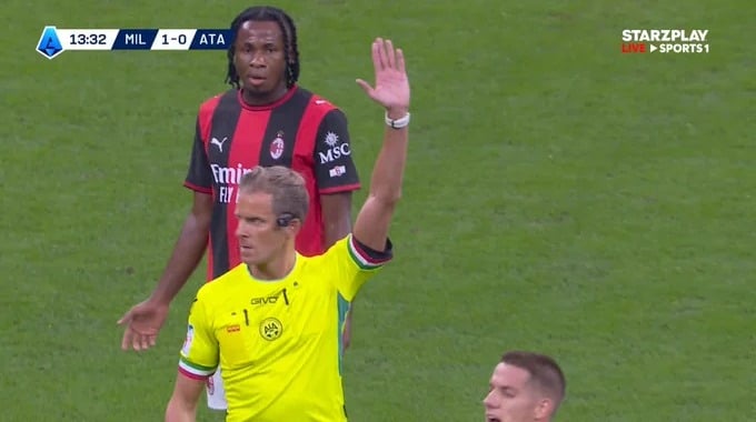 Cancel Goal Christian Pulisic For Team AC Milan Against Atalanta minute 13