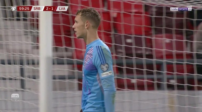 Goal Aleksandar Stankovic For Team Serbia Against Latvia minute 60
