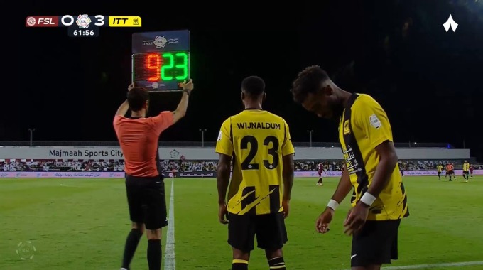 Substitution George Ilenikhena For Team Al Ittihad Against Al-Faisaly minute 63