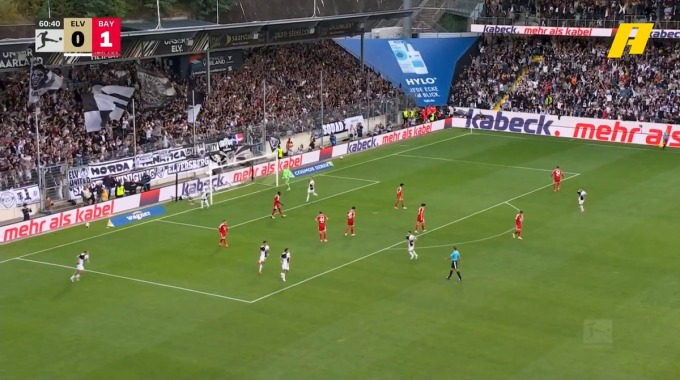 Goal Maurice Krattenmacher For Team Elversberg Against FC Bayern minute 61