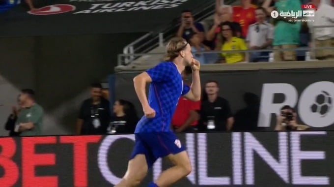 Goal Lovro Majer For Team Croatia Against Brazil minute 84