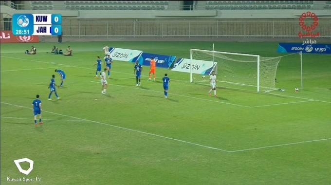 But Mehdi Berrahma Pour l’équipe Kuwait SC Contre Al-Jahra à la minute 30