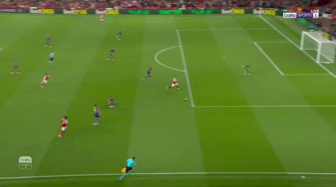 Goal Bukayo Saka For Team Arsenal Against Atlético minute 45