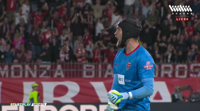 Penalty Gustavo Varela For Team Monza Against Sassuolo minute 63