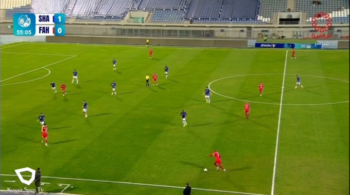 Goal Humam Sobhi For Team Al-Fahaheel Against Al-Shabab minute 57