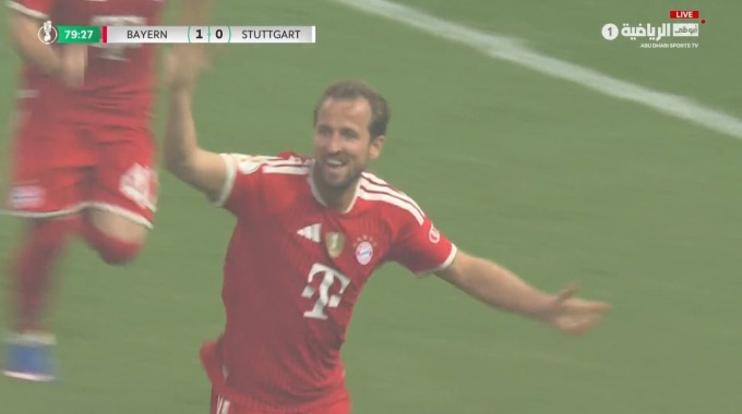 Gol Harry Kane Para el equipo Bayern Münich Contra VfB Stuttgart en el minuto 80