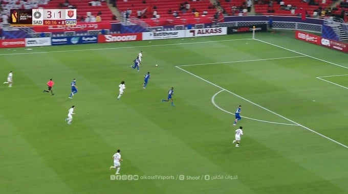 Goal Akram Afif For Team Al-Sadd Against Al-Duhail SC minute 90