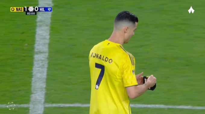 Substitution Cristiano Ronaldo For Team Al Nassr FC Against Al Hilal minute 83
