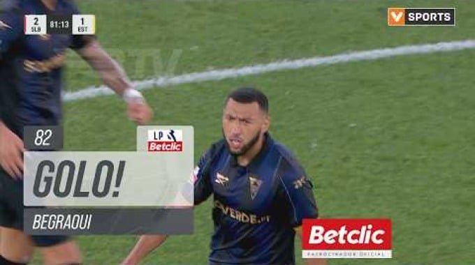 But Yanis Begraoui Pour l’équipe GD Estoril Contre Benfica à la minute 82