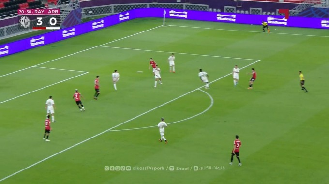 هدف ويسلي ريبيرو سيلفا لفريق الريان بمواجهة العربي بالدقيقة 71