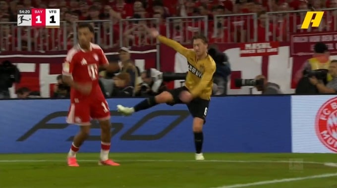 Gol Michael Olise Para el equipo Bayern Münich Contra Stuttgart en el minuto 55