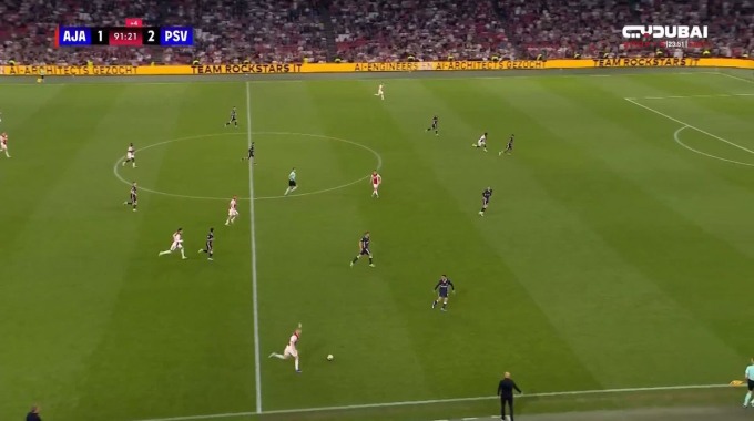 Goal Mika Godts For Team Ajax Against PSV Eindhoven minute 90