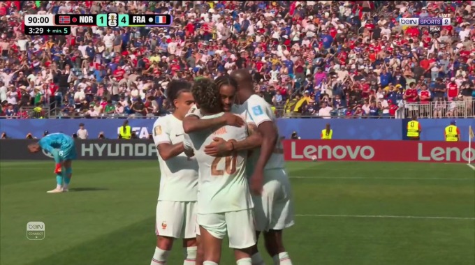 Goal Désiré Doué For Team France Against Norway minute 90