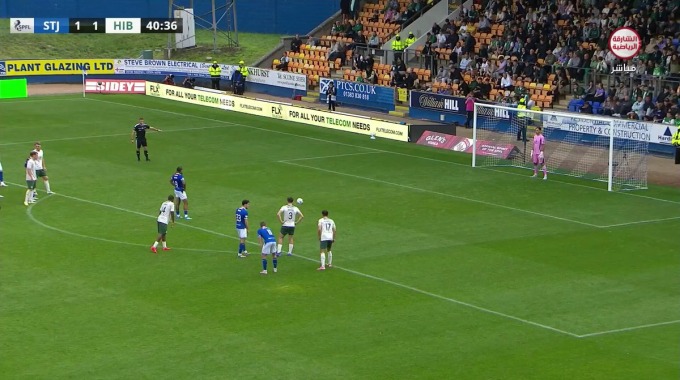 Penalti Josh Fowler Para el equipo St. Johnstone Contra Hibernian en el minuto 41