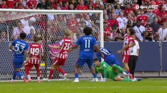 Gol Bryan Mbeumo Para el equipo Man United Contra Atlético en el minuto 74