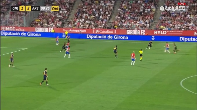 But Gabriel Jesus Pour l’équipe Arsenal Contre Girona à la minute 55