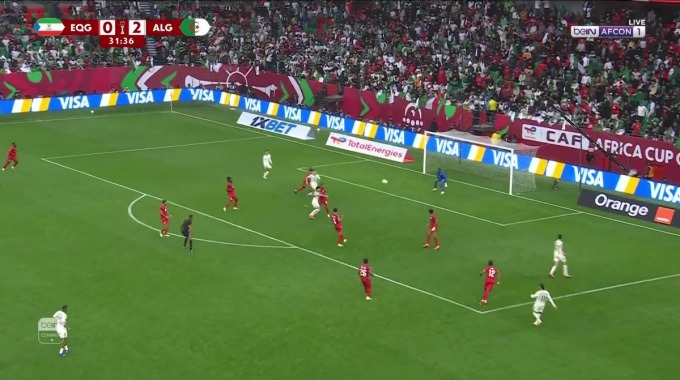Goal Ibrahim Maza For Team Algeria Against Equatorial Guinea minute 32