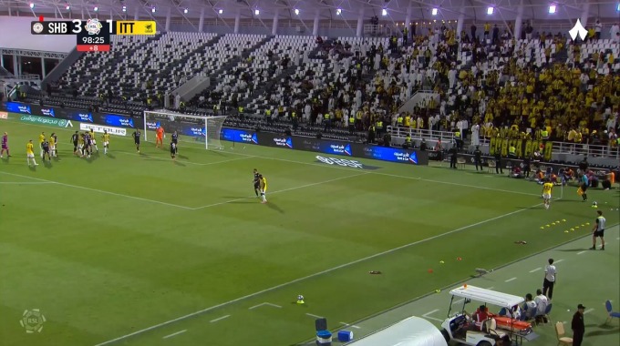هدف دانيلو بيريرا لفريق الاتحاد بمواجهة الشباب بالدقيقة 90