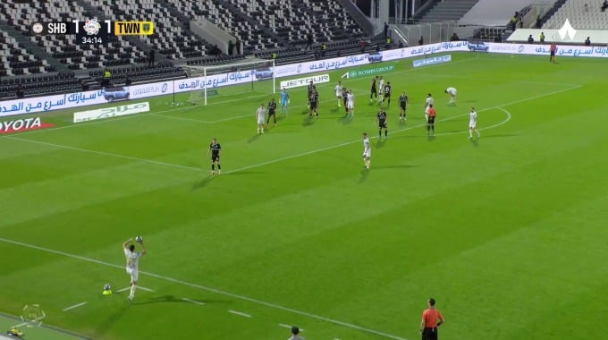 Gol Roger Martínez Para el equipo Al-Taawoun Contra Al Shabab en el minuto 35