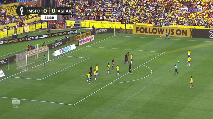 Gol Aubrey Modiba Para el equipo Sundowns Contra FAR Rabat en el minuto 37