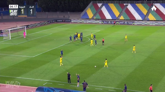 But annulé Ziyad Al-Hunaiti Pour l’équipe Al-Orobah Contre Al-Ula à la minute 96