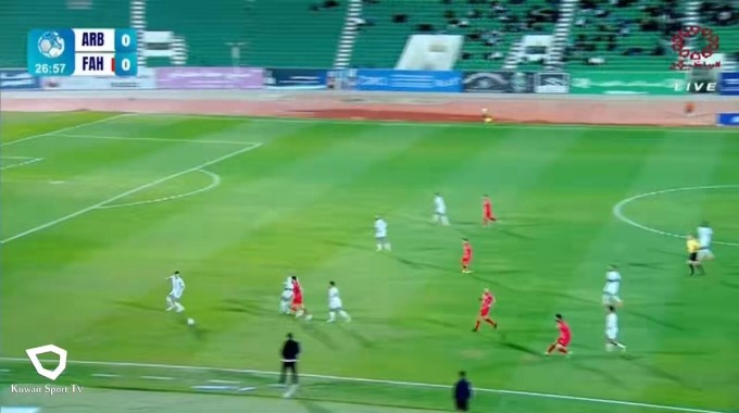 Goal Vitor Vieira For Team Al-Fahaheel Against Al-Arabi minute 28